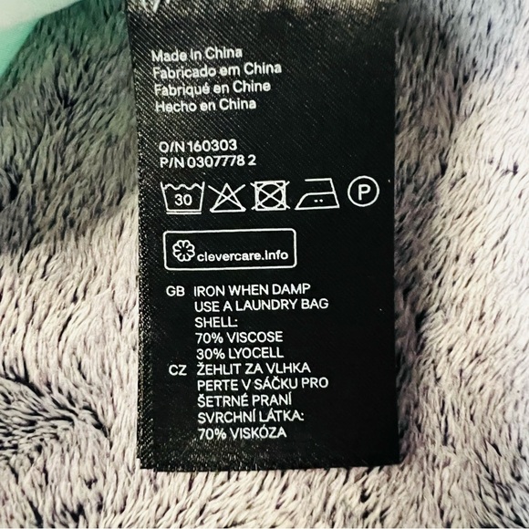 H&M Tie-Dye Ombre Maxi Dress Lace-Up Front Size 8 Blue Green White - Picture 7 of 10